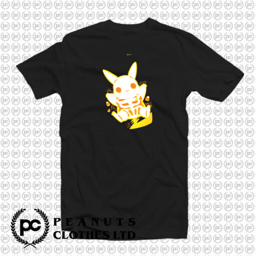 Funny Pokemon Pikachu Skeleton T Shirt