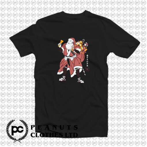 Funny Santa Samurai Christmas T Shirt