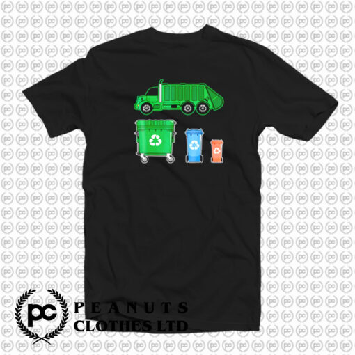 Garbage Truck With Dumpster T Shirt