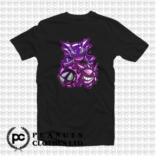 Gengar Ghastly and Huanter T Shirt