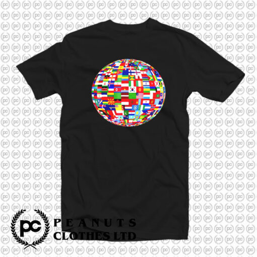 Globe Flag Map T Shirt