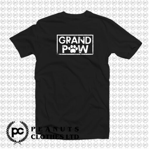 Grand Paw Dog Owner Grandpa Fathers Day T Shirt