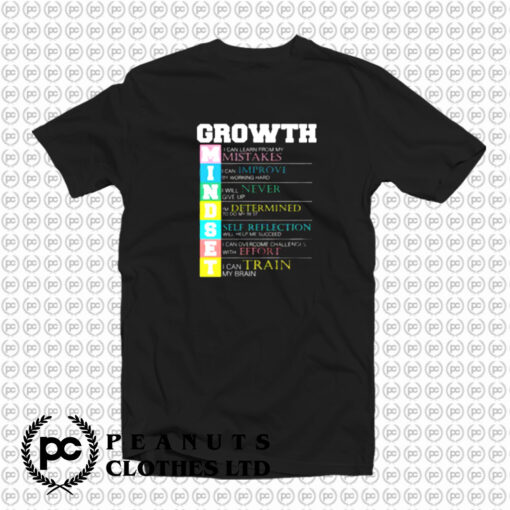 Growth New Mindset And Resolution T Shirt