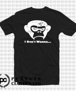 Grumpy Monkey Face T Shirt