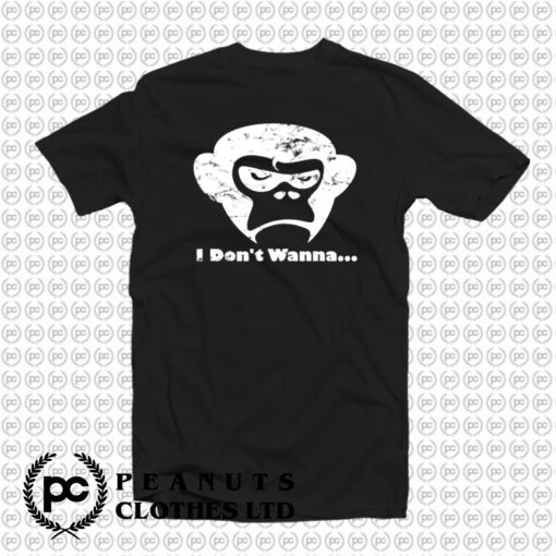 Grumpy Monkey Face T Shirt