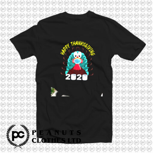 Happy Thanksgiving Funny Thanksgiving Turkey Face Mask 2022 T Shirt