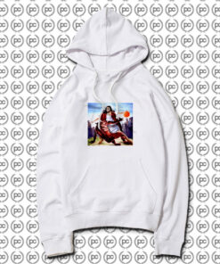 Jesus Crossing Up Satan Basketball Hoodie