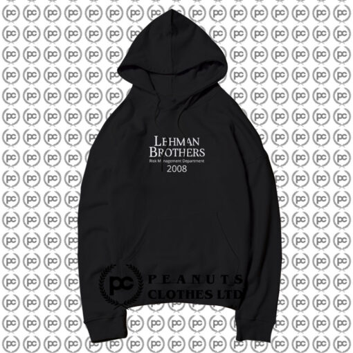 Lehman Brothers Risk Management Department 2008 Hoodie