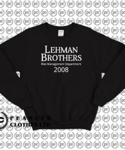 Lehman Brothers Risk Management Department 2008 Sweatshirt