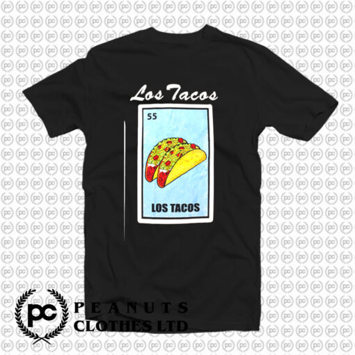 Los Tacos Loteria Mexican Bingo T Shirt