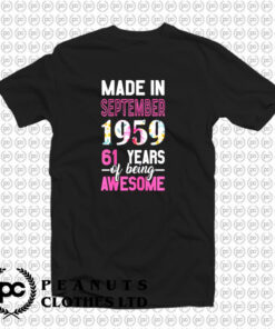 Made In September 1959 T Shirt