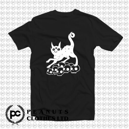 Magic Cat On Skulls T Shirt