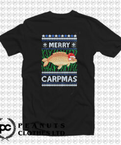 Merry Carpmas Carp Fish Christmas Ugly T Shirt