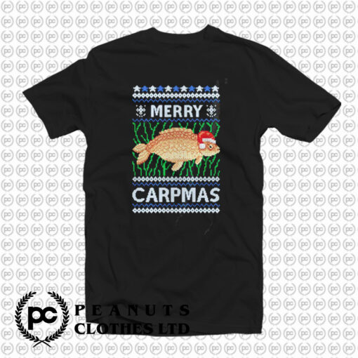 Merry Carpmas Carp Fish Christmas Ugly T Shirt