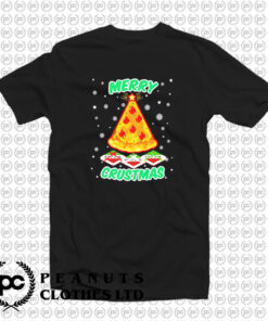 Merry Crustmas Christmas Pizza T Shirt