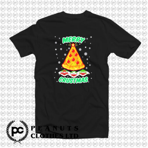 Merry Crustmas Christmas Pizza T Shirt