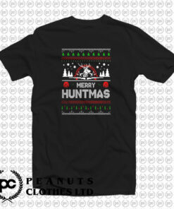 Merry Huntmas Ugly Christmas T Shirt