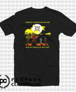 Metallica Snoopy And Charlie Brown Forever Trusting T Shirt