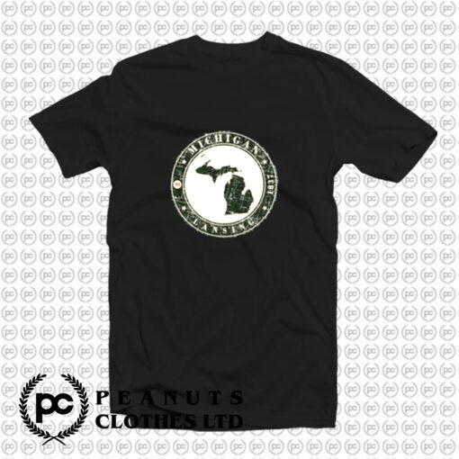 Michigan Lansing Retro T Shirt