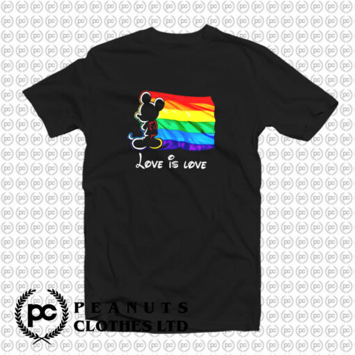 Mickey Mouse Lgbt Pride Love Is Love T Shirt