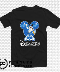 Mickey Mouse Loves Los Angeles Dodgers T Shirt