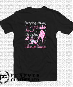 My 43Rd Birthday Like A Boss Born 1977 T Shirt