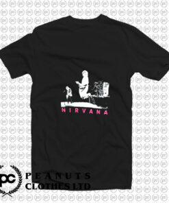 Nirvana Pink Logo Live Stage Pic T Shirt