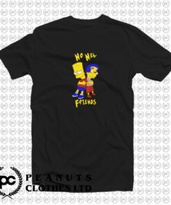 No New Friends Bart Simpson T Shirt