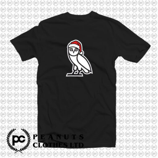 OVO Holiday Santa Owl Funny T Shirt