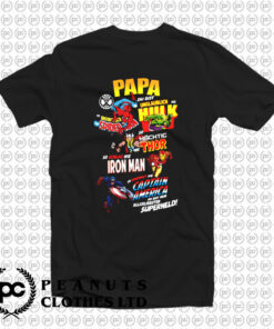 Papa Hulk Spiderman Thor Iron Man Captain America T Shirt