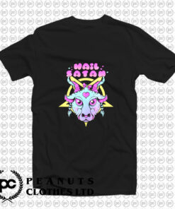 Pastel Goth Hail Satan T Shirt