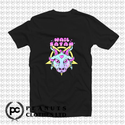 Pastel Goth Hail Satan T Shirt