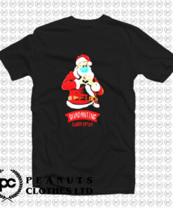 Peace Love Quarantine Christmas T Shirt