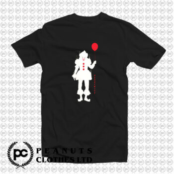 Pennywise With Balloon Halloween T Shirt