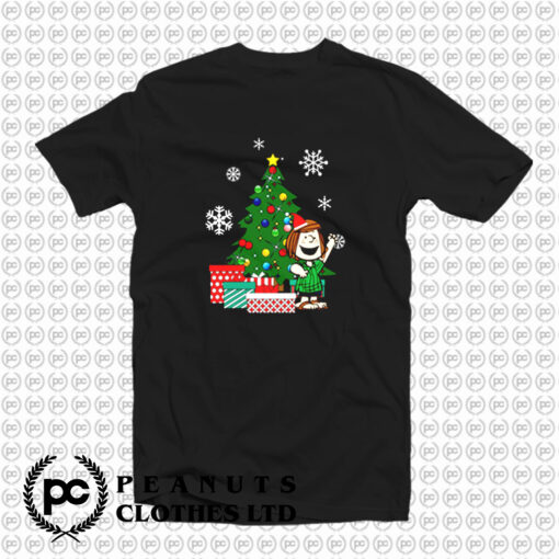 Peppermint Patty Around The Christmas Tree Peanuts T Shirt