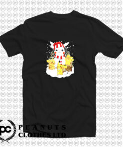 Pikachu Snowman Christmas Holiday T Shirt