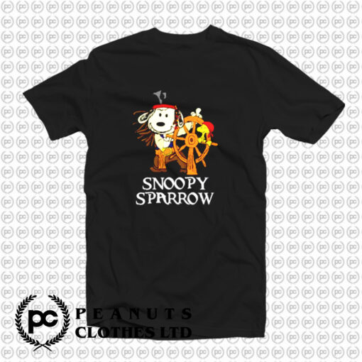 Pirates Of The Caribbean Captain Snoopy Sparrow T Shirt