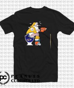 Pittsburgh Steelers Santa Baltimore Ravens Toilet T Shirt