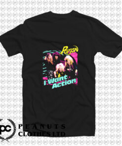 Poison I Want Action Album Cover Concert T Shirt