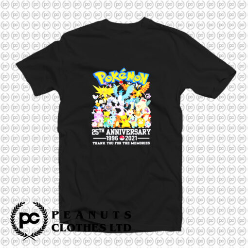 Pokemon 25th Anniversary 1996 2021 T Shirt