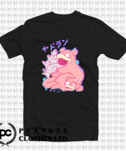 Pokemon Slowpoke and Slowbro T Shirt