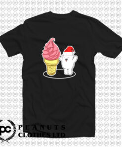 Polar Bear With Hat And Soft Ice Cream T Shirt