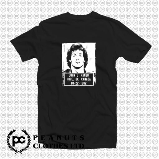 Rambo Police Mugshot T Shirt