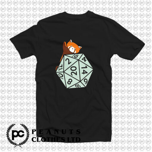 Red Panda Surprise Dice T Shirt