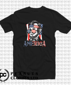 Retro 4th of July Abraham Lincoln T Shirt