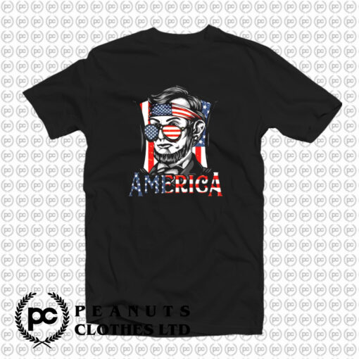 Retro 4th of July Abraham Lincoln T Shirt