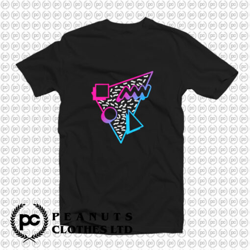 Retro 80s Neon Memphis Style T Shirt