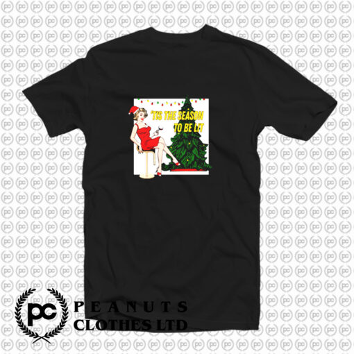 Retro Christmas Tis The Season To Be Lit T Shirt