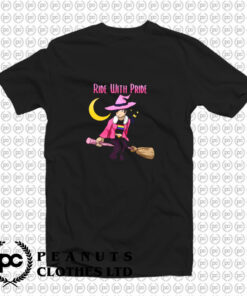 Ride With Pride LGBT Witch Funny Lesbian T Shirt