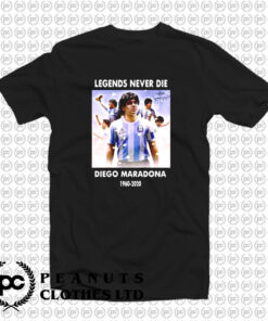 Rip Diego Maradona Legend Football T Shirt